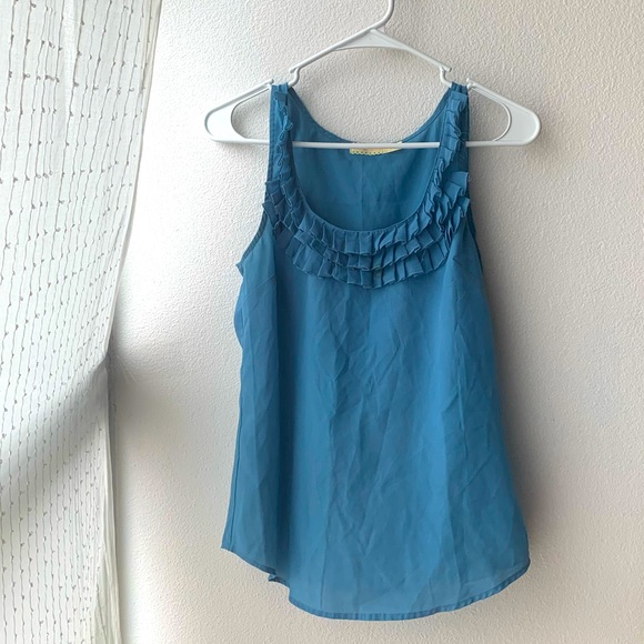 Pins & Needles Tops - Urban Outfitters Pins & Needles Sleeveless Ruffle Top